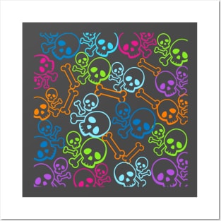 Skulls and bones Posters and Art